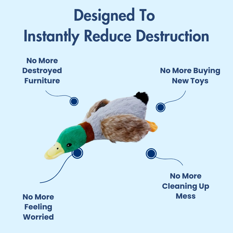 DuraBite™ Indestructible & Interactive Squeaky Duck