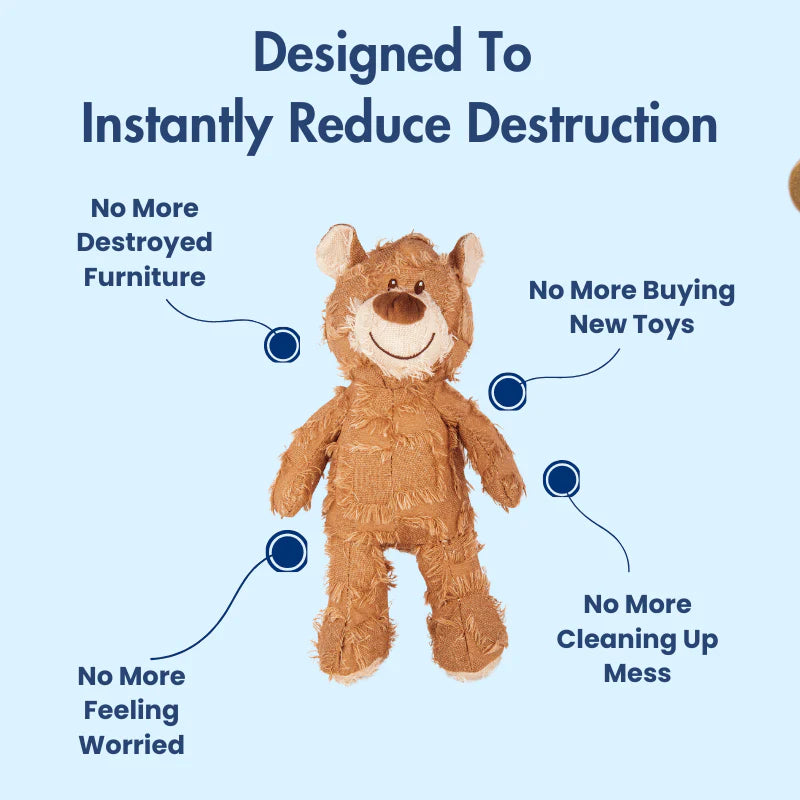 DuraBite For Aggressive Chewers Dog Bear Toy