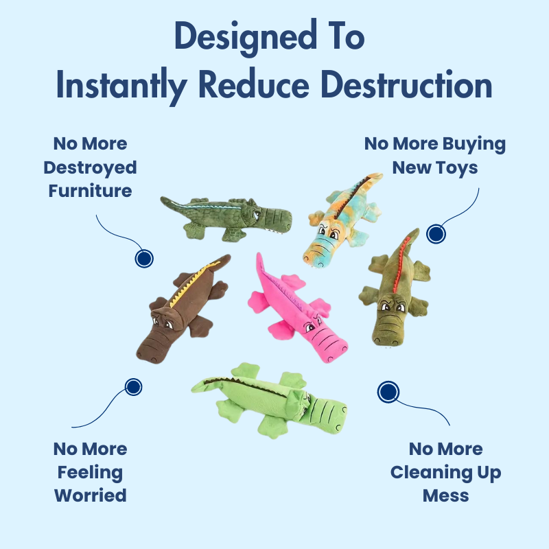 DuraBite™ Indestructible & Interactive Crocodile Buddy