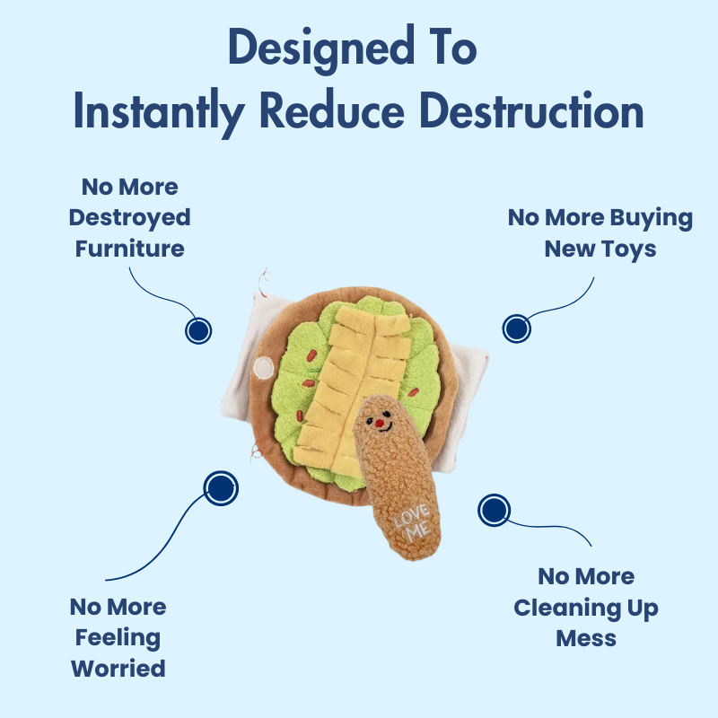 DuraBite™ Indestructible & Interactive Cartoon Taco Toy