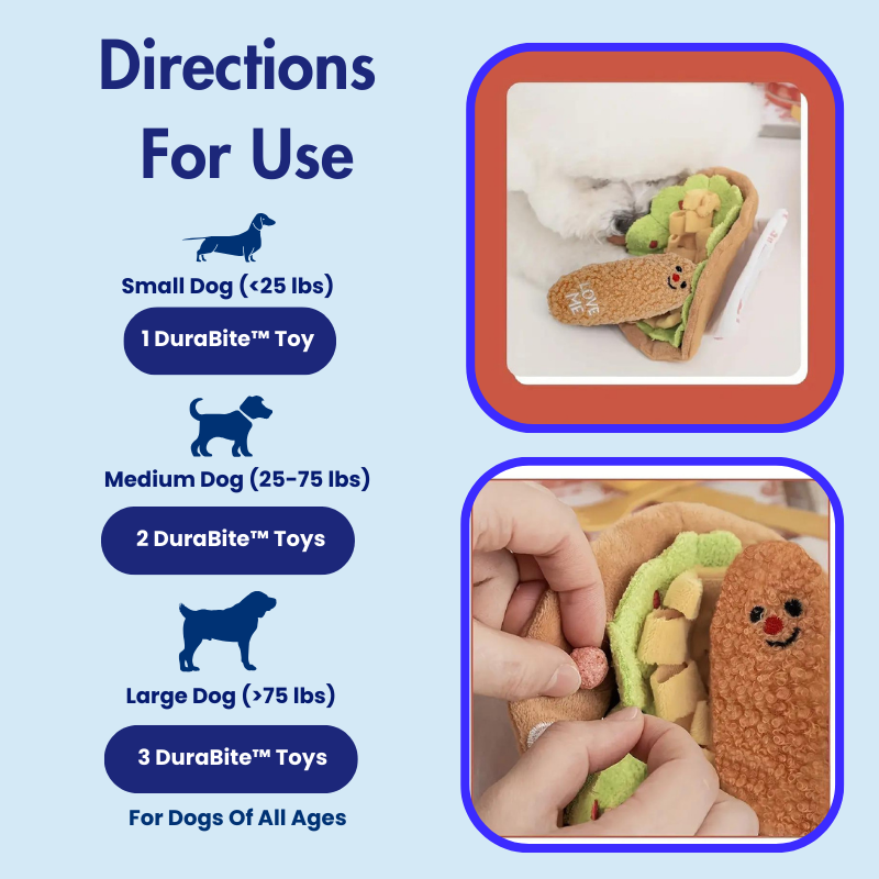 DuraBite™ Indestructible & Interactive Cartoon Taco Toy