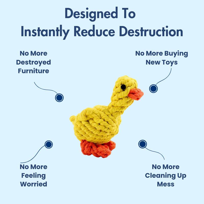 DuraBite™ Indestructible & Interactive Duck Resistant Rope