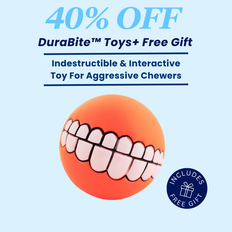 DuraBite™ Indestructible & Interactive Funny Teeth Ball