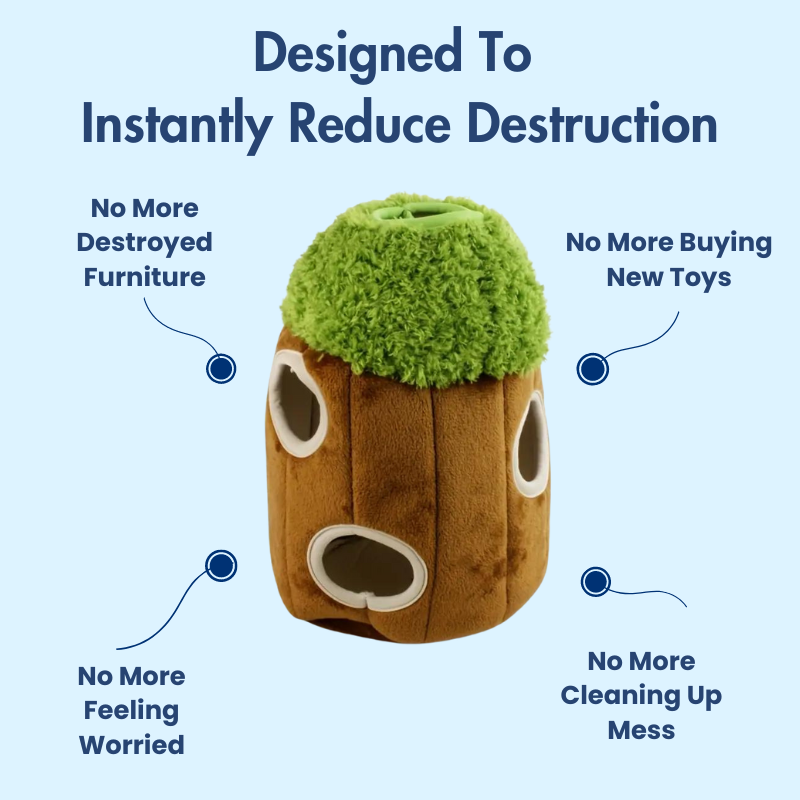 DuraBite™ Indestructible & Interactive Hollow Tree Trunk