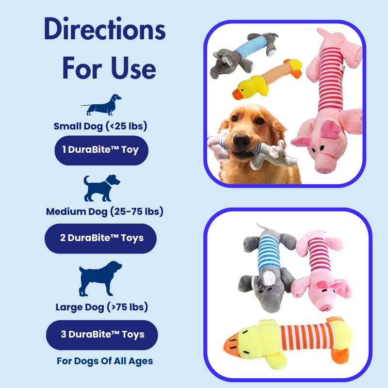 DuraBite™ Indestructible & Interactive Animal Toy