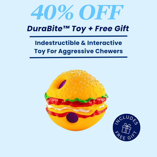 DuraBite™ Indestructible & Interactive Squeaky Burger