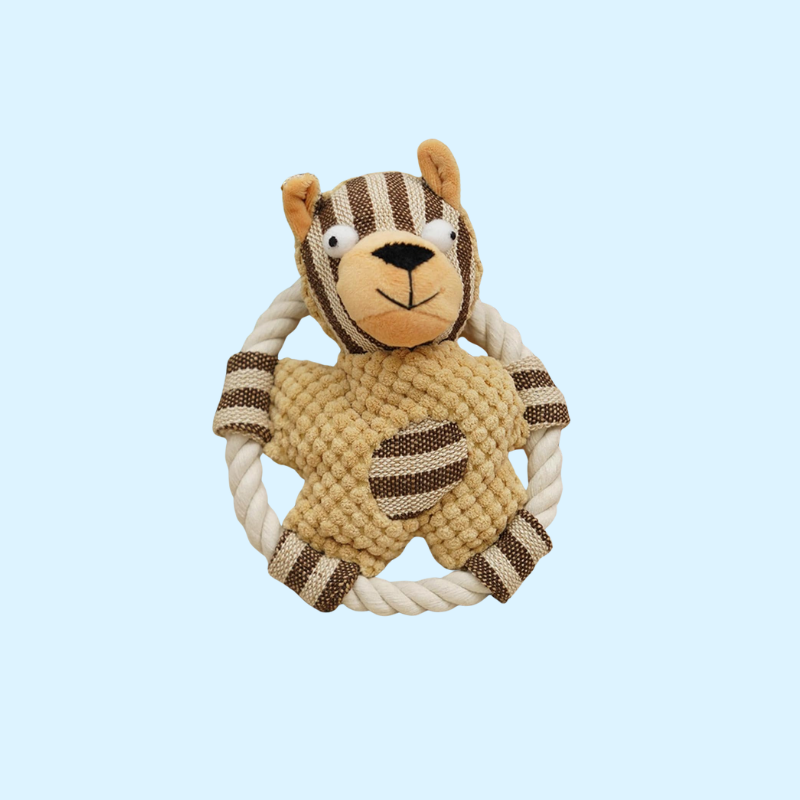 DuraBite™ Indestructible & Interactive Rope Bear