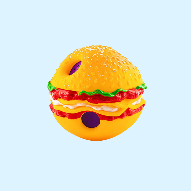 DuraBite™ Indestructible & Interactive Squeaky Burger