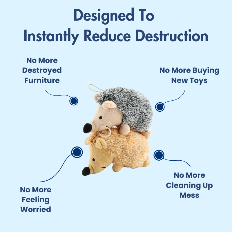 DuraBite™ Indestructible & Interactive Hedgehog Toy