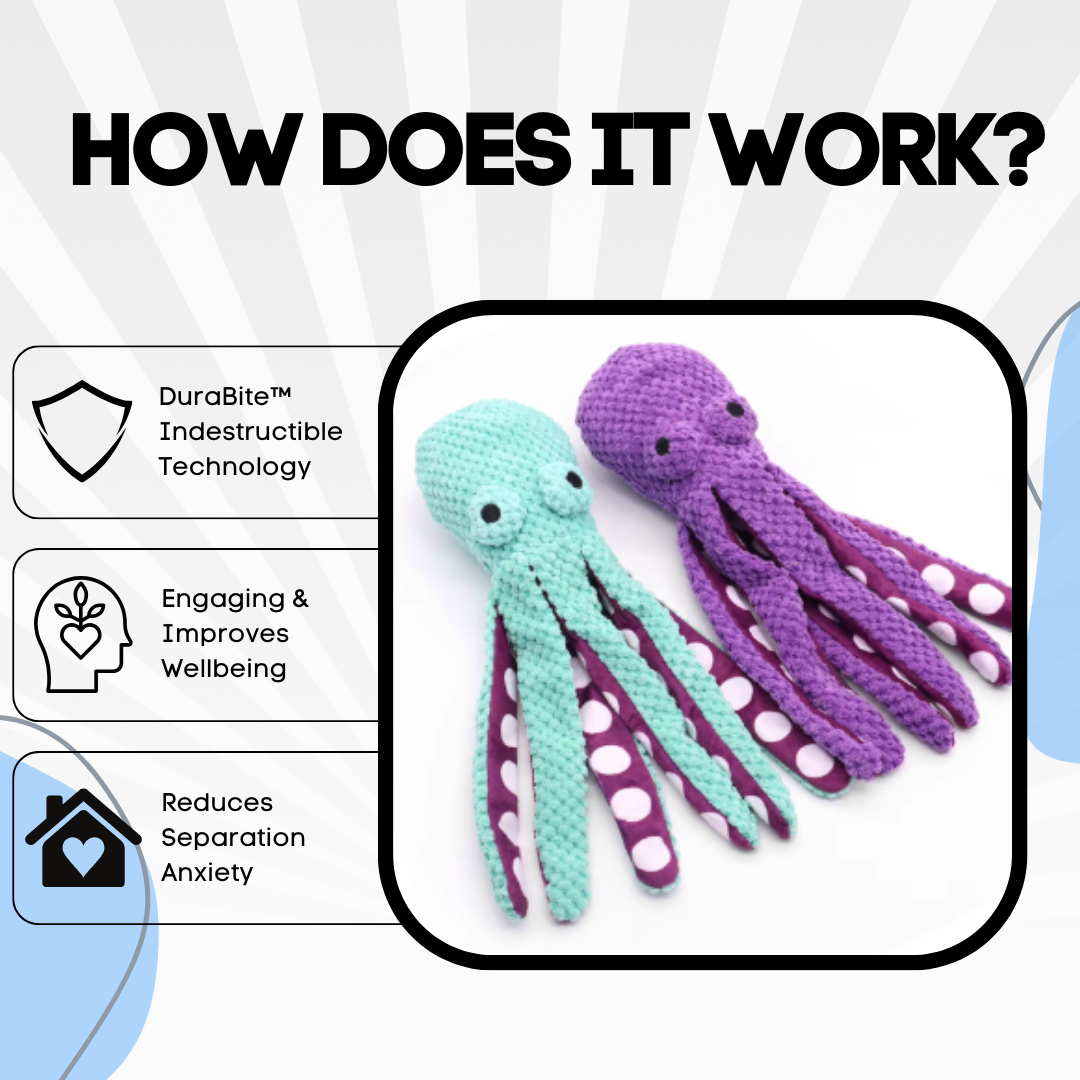 DuraBite™ Indestructible & Interactive Octopus