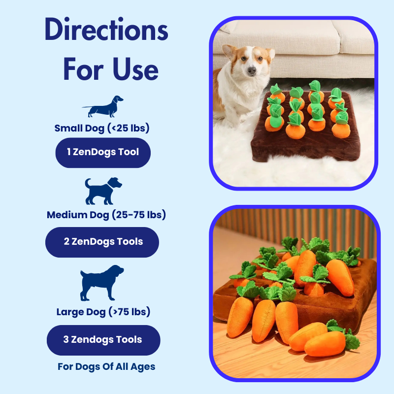 ZenDogs™ Indestructible & Interactive Carrot Puzzle Mat