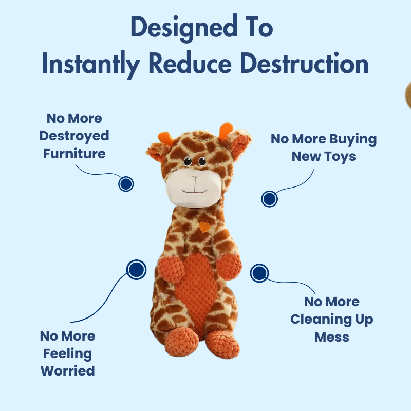 DuraBite™ Indestructible & Interactive Squeaky Animal