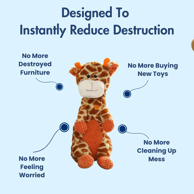 DuraBite™ Indestructible & Interactive Squeaky Animal 2.0