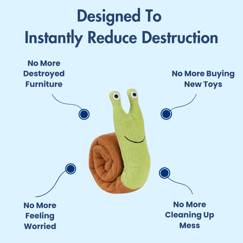 DuraBite™ Indestructible & Interactive Slowfeeder Snail