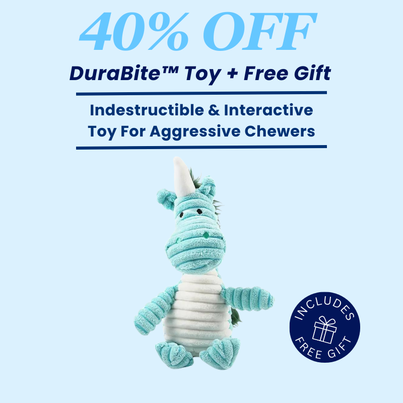 DuraBite™ Indestructible & Interactive Unicorn Chew Toy