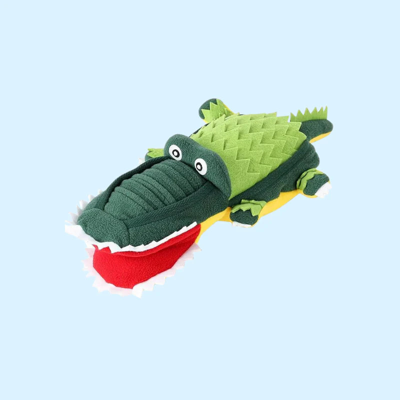 DuraBite™ Indestructible & Interactive Crocodile Plush Sniffing Toy 2.0