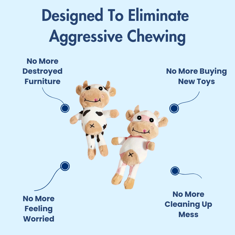 DuraBite For Aggressive Chewers Spotted Cow Toy