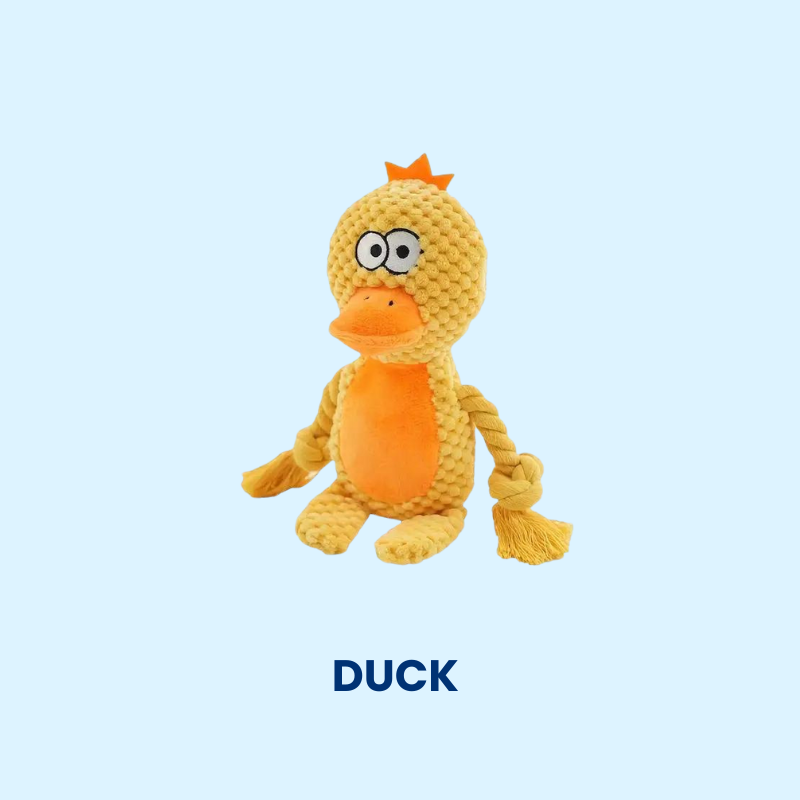 DuraBite™ Indestructible & Interactive Squeaky Plush Animal