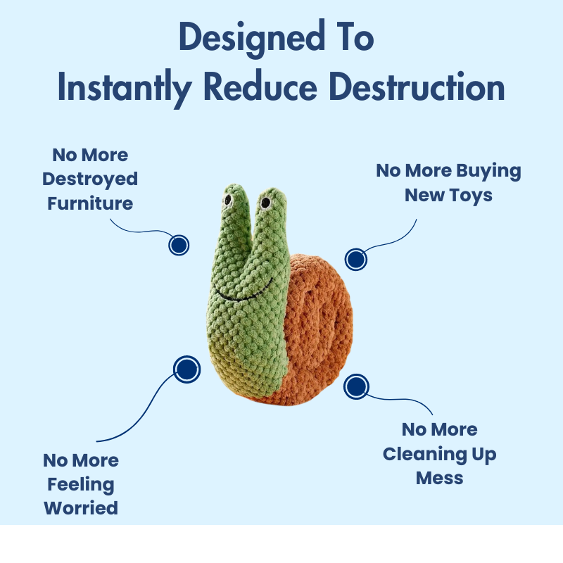 DuraBite™ Indestructible & Interactive Silly Snail Toy