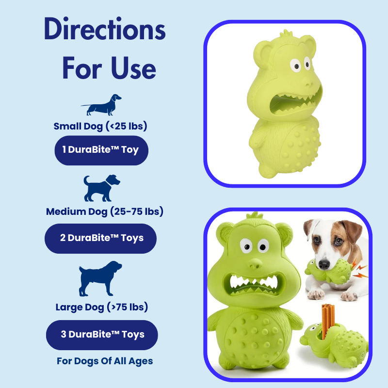 DuraBite™ Indestructible & Interactive Squeaky Treat Toy