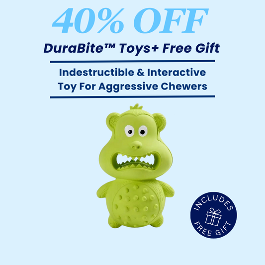 DuraBite™ Indestructible & Interactive Squeaky Treat Toy